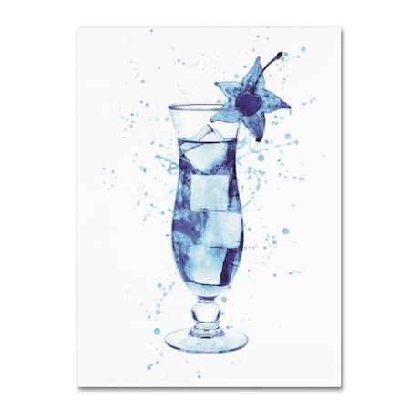 Michael Tompsett 'Cocktail Drinks Glass Watercolor II' Canvas Art,24x32